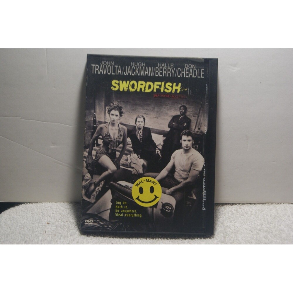 Swordfish (DVD, 2001, Widescreen) Action Packed High Tech Thriller Snapback